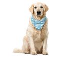 Abakuhaus Bandana Per Animali Domestici Wal, Disegno Baby Shower Blu, 55X55 Cm, Azzurro Pallido E Bianco