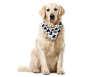 Abakuhaus Bandana Nordica Per Animali Domestici, Scandinavian Flowers, 40X40 Cm, Nero Magenta Seafoam