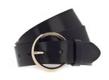 Vanzetti Pelle Cintura 35Mm Full Leather Belt W105 Black Nero