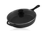 Padella Bbq-Toro In Ghisa Ø 26 Cm Con Coperchio In Vetro | Padella Per Friggere