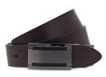 Vanzetti Pelle Cintura Classics 35Mm Full Leather Belt W85 Dark Brown Marrone