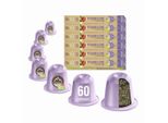 Tè Biologico Alla Prugna E Cannella - 60 Capsule Di Tè | La Natura Lifestyle Organic 120G| A Base Biologica | Compatibile Nespresso®*³