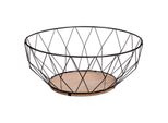 5Five Simply Smart Aufbewahrungskorb Losange, Obstkorb, Dekokorb, Metall, Mdf, 28 Cm, 150039A