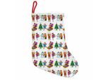 Abakuhaus Calze Natalizie Invernali Da Appendere, Calze Natalizie Per Bambini, Calze Natalizie Da Appendere, 25X35 Cm, Multicolore