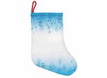 Abakuhaus Calze Natalizie Invernali Da Appendere, Fiocchi Di Neve Astratti, Freddo, Calze Natalizie Da Appendere, 25X35 Cm, Blu Cielo E Bianco