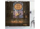 Abakuhaus Tenda Da Doccia Gotica, Candele Magiche Con Pentagramma, Set Di 12 Anelli Impermeabile Elegante Moderna Colori Resistenti E Antimuffa, 175 X 220 Cm, Verde Oliva Senape