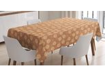 Abakuhaus Tovaglia A Fiori, Pois Vintage Rosa, Adatta Per Interni Ed Esterni Lavabile Stampa Chiara Nessuno Sbiadimento, 140 X 170 Cm, Arancio Persiano Pesca