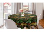 Abakuhaus Tovaglia Rotonda Con Motivi Vegetali, Motivo Agricolo, Tovaglia Circolare Per Sala Da Pranzo, Decorazione Per Cucina, 150 Cm, Multicolore