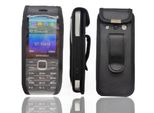 Caseroxx Custodia In Pelle Con Clip Da Cintura Compatibile Con Samsung Gt S5610 / S5611 In Vera Pelle, Custodia Con Clip Da Cintura E Finestra Di Visualizzazione