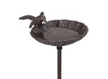 Vasca Per Uccelli In Ghisa Relaxdays Con Picchetto A Terra