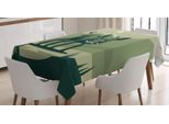 Abakuhaus Tovaglia Finnwal, Maiale Selvatico Astratto, Facile Da Pulire, Lavabile, Resistente Allo Sporco E Con Colori Chiari, Stampa Di Alta Qualità, 140 X 240 Cm, Verde Salvia, Verde Cacciatore