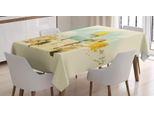 Abakuhaus Jerusalem Tovaglia, Dipinto Silhouette, Resistente Allo Sporco, Facile Da Pulire, Lavabile, Stampa Con Colori Chiari Che Non Sbiadiscono, 140 X 240 Cm, Multicolore Guscio D'uovo