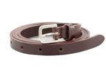 Vanzetti Pelle Cintura Neon Booster 15Mm Full Leather Belt W75 Darkbrown Marrone Scuro