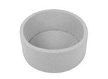 Selonis Piscina Di Palline Per Bambini 70X30Cm/Nessuna Palla Rotonda, Grigio Chiaro: Bianco/Grigio/Blu