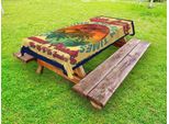 Abakuhaus Florida Tovaglia Da Esterno, Sole E Divertimento - Paradiso Terrestre, Che Sogna Viaggi Estivi E Vendemmia, Multicolore, 145X265 Cm