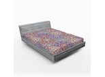 Abakuhaus Lenzuolo Con Angoli Lotus, Motivo Mandala Con Cerchi Floreali Folk Misti Fiorellini Orientali Colorati Design Artistico, 120 X 190 Cm, Multicolore
