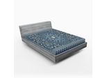 Abakuhaus Antique Oriental Lenzuolo Con Angoli, Complesso Motivo Floreale Orientale Su Tappeto Persiano, 160 X 200 Cm, Grigio Verde Acqua Blu Grigio