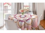 Abakuhaus Tovaglia Rotonda Mandala, Boema E Semplice, Tovaglia Circolare Per Sala Da Pranzo, Decorazione Per Cucina, 150 Cm, Arancione Pallido, Rose Essiccate
