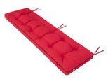 Cuscino Per Panchina Da Giardino Etna 120×50 Cm - Spessore 8 Cm, Tessuto Oxford, Idrorepellente, Con Cinghie Di Fissaggio | Hobbygarden