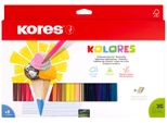Kores BB93336 Matite Colorate Triangolari Kores "Kolores"", Confezione Da 36 Pezzi"