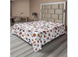 Abakuhaus Lenzuolo Con Margherite, Foto Ravvicinata Di Delicati Fiori Primaverili Immagine Romantica Con Fiori Fantasia, Morbido E Confortevole Lenzuolo Superiore Per Un Letto Decorativo 1 Pezzo 244 Cm X 205 Cm, Ginger White