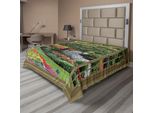 Abakuhaus Lenzuolo Artistico Da Giardino, Urban Life Stati Uniti Tema Grattacieli Con Illustrazione Del Ponte Di Brooklyn, Lenzuolo Morbido E Confortevole Per Un Letto Decorativo 1 Pezzo 244 Cm X 205 Cm, Multicolore