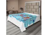 Abakuhaus Lenzuolo Con Elefante, Elefante Asiatico Thailandese Colorato Su Sfondo Acquerellato Con Motivi Cachemire, Morbido E Confortevole Lenzuolo Superiore Per Un Letto Decorativo, 1 Pezzo, 244 Cm X 205 Cm, Multicolore