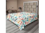 Abakuhaus Lenzuolo Con Ancore, Forma Ad Ancora In Linea Tropen Getaway Nave Crociera Trasporto, Motivo Ripetuto, Lenzuolo Morbido E Confortevole Per Un Letto Decorativo 1 Pezzo 244 Cm X 205 Cm, Multicolore Beige