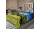 Abakuhaus Germania Lenzuolo, Villaggio Alpino Bavarese Di Berchtesgaden E Watzmann Germania, Lenzuolo Morbido E Confortevole Per Un Letto Decorativo 1 Pezzo 260 Cm X 168 Cm, Verde Verde Felce