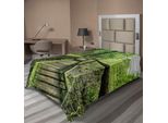 Abakuhaus Lenzuolo Foresta Pluviale, Foresta Pluviale In Inthanon Mountain Chiang Mai Thailandia Tema Romantico Luna Di Miele, Lenzuolo Morbido E Confortevole Per Un Letto Decorativo 1 Pezzo 260 Cm X 168 Cm, Verde Marrone