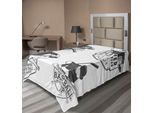 Abakuhaus Lenzuolo Sportivo, Etichetta Vintage Baseball E Softball Con Tema Championship Winner Victory, Lenzuolo Superiore Morbido E Confortevole Per Un Letto Decorativo 1 Pezzo 190 Cm X 100 Cm, Grigio Antracite Bianco