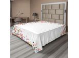 Abakuhaus Lenzuolo Musicale, Note Musicali Colorate Con Cornice, Motivi Festivalieri E Illustrazioni, Lenzuolo Morbido E Confortevole Per Un Letto Decorativo, 1 Pezzo, 260 Cm X 228 Cm, Multicolore