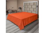 Abakuhaus Lenzuolo Arancione, Illustrazione Su Sfondo Normale Con Grafica Boema In Stile Retrò Dai Colori Vivaci, Lenzuolo Morbido E Confortevole Per Un Letto Decorativo 1 Pezzo 260 Cm X 228 Cm, Arancione