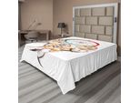 Abakuhaus Lenzuolo Tribale, Stile Etnico Retrò Bohemian Dreamcatcher Immagine Cultura Indigena Piuma, Morbido E Confortevole Lenzuolo Superiore Per Un Letto Decorativo 1 Pezzo 275 Cm X 260 Cm, Multicolore