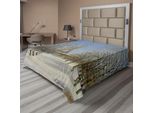 Abakuhaus Lenzuolo, Scena Invernale Della Storica Torre Eiffel Nella Vista Urbana Della Città Di Parigi, Lenzuolo Morbido E Confortevole Per Un Letto Decorativo 1 Pezzo 260 Cm X 228 Cm, Blu Grigio Bianco Grigio