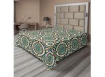 Abakuhaus Lenzuolo Orient, Design Grafico Con Motivi Classici Orientali Antichi, Colori Asiatici Retrò Nostalgici, Lenzuolo Morbido E Confortevole Per Un Letto Decorativo, 1 Pezzo 266 Cm X 260 Cm, Multicolore