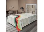 Abakuhaus Lenzuolo Vintage, Mongolfiera In Rainbow Destination Adventure Segui I Tuoi Sogni Icon Pop Boho, Lenzuolo Morbido E Confortevole Per Un Letto Decorativo 1 Pezzo 190 Cm X 100 Cm, Multicolore