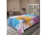 Abakuhaus Lenzuolo Libellula, Insetti, Libellule, Uccelli, Forme Geometriche Angolate, Triangoli, Grafica, Lenzuolo Morbido E Confortevole Per Un Letto Decorativo, 1 Pezzo, 190 Cm X 100 Cm, Multicolore