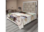 Abakuhaus Lenzuolo Con Motivo Bicicletta, Europa, Francia, Mediterraneo, Casa Rurale In Pietra, Paesaggio Con Biciclette, Foto Diurna, Lenzuolo Morbido E Confortevole Per Un Letto Decorativo, 1 Pezzo, 244 Cm X 205 Cm, Multicolore