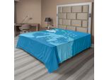 Abakuhaus Lenzuolo Fantasia, Principessa Magica Delle Fiabe Con Elfo Femminile Su Stampa Sognante, Lenzuolo Superiore Morbido E Confortevole Per Un Letto Decorativo 1 Pezzo 244 Cm X 205 Cm, Bianco Blu