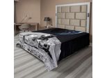 Abakuhaus Lenzuolo Spaziale, Moon Us Spaceman Lancia L'exploring Dark Matter Orbit Lunar Design, Morbido E Confortevole Lenzuolo Superiore Per Un Letto Decorativo 1 Pezzo 266 Cm X 260 Cm, Grigio E Blu