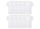 Confezione Da 10 T-Shirt Fruit Of The Loom Valueweight Colore: Bianco Taglia: L