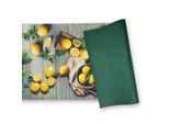 Wohndirect Stendino Da Cucina, Tappetino Da Cucina Italia Lemon 50 X 250 Cm