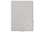 Cloudcomfort Basic, Lenzuolo Matrimoniale In Jersey Elasticizzato Grigio Argento 120 X 200 Cm