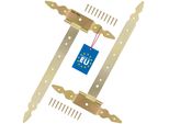Kotarbau® 2 T Cerniere Oro L: 400 Mm Cerniere A Croce In Acciaio Zincato Cerniera Per Cancello Da Giardino Cerniera Per Porta In Legno Cerniera Per Persiana Cerniere Per Cancello Cerniere Per Porte Pesanti Ferramenta Per Cancelli Da Giardino Cerniere Per Cancelli Pesanti