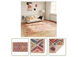 The Living Store Tappeto Lavabile Multicolore 190X300 Cm Antiscivolo