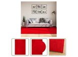The Living Store Tappeto Huarte A Pelo Corto Morbido E Lavabile Rosso 160X230 Cm
