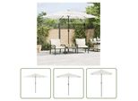 The Living Store Ombrellone Con Palo In Acciaio Bianco 300X200X250 Cm