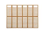 Traliccio/Paravento 6 Pezzi In Legno Massiccio Di Abete 242,5X180 Cm