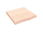 Syfax™ Piano Per Tavolo 60X60X(2-6) Cm In Rovere Massello Non Trattato